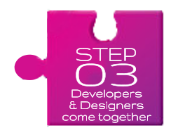 STEP  03 Developers & Designers come together